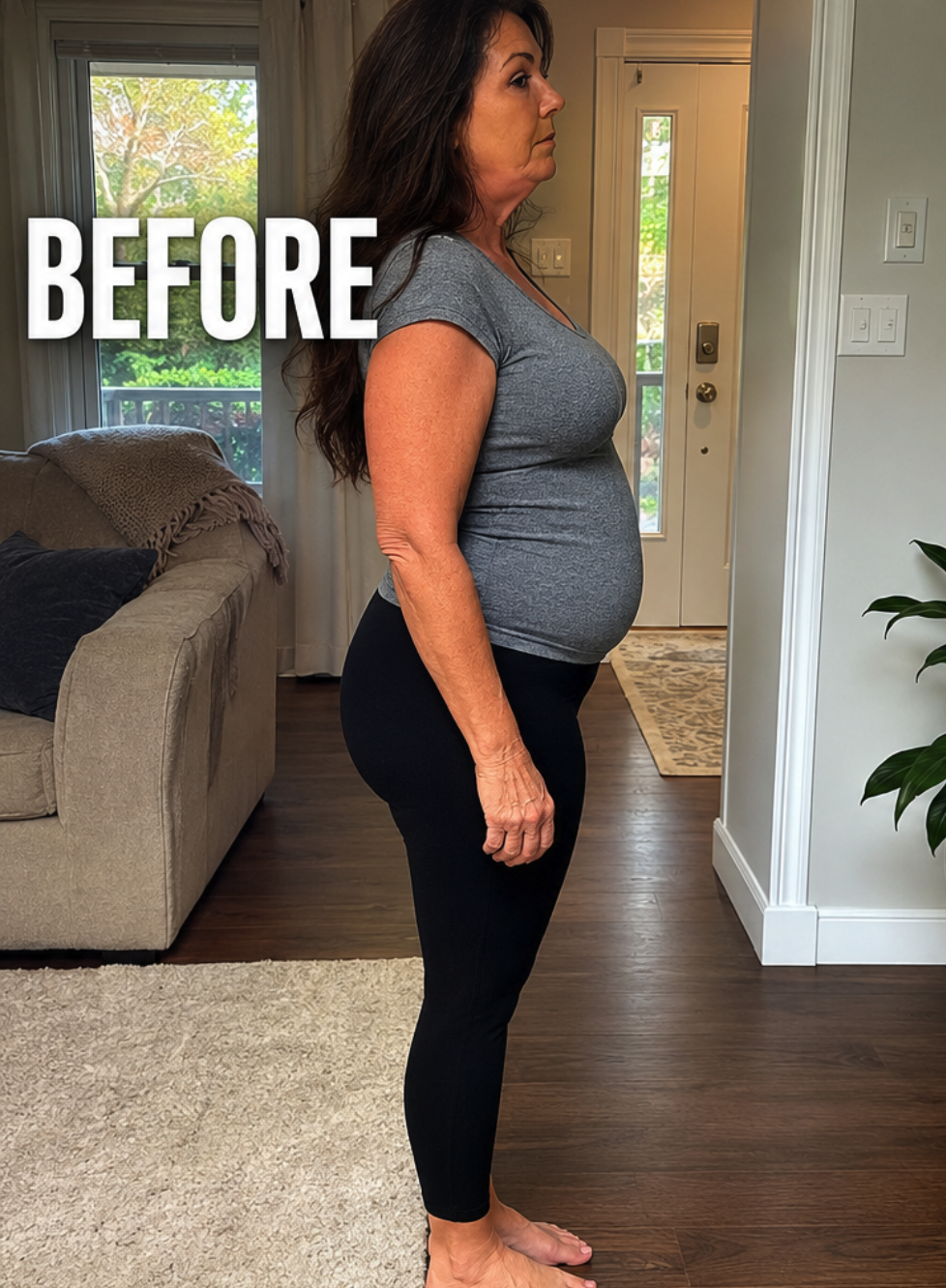 Customer before NightSlim treatment